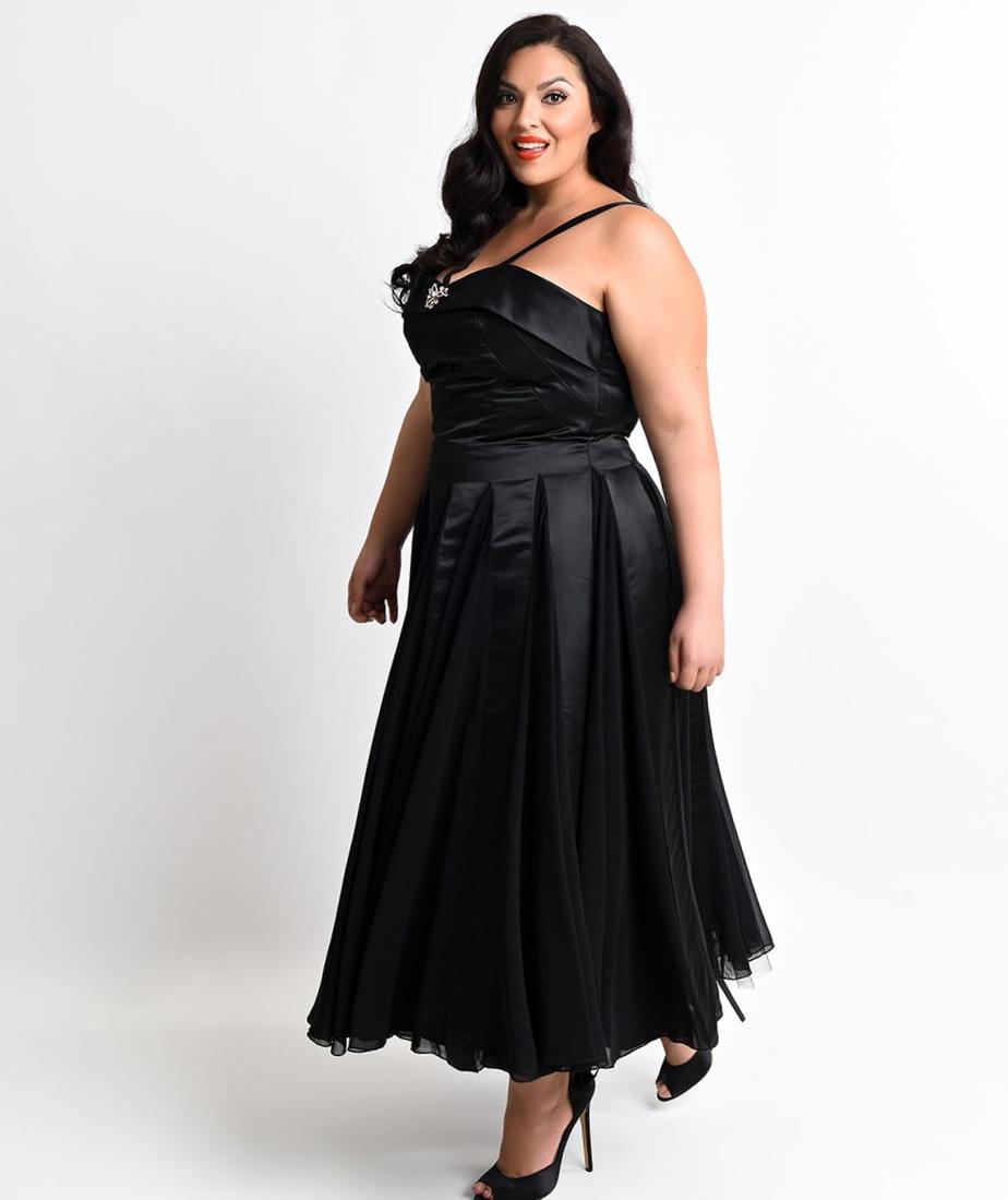 Satin Plus Size Dresses Pluslookeu Collection 