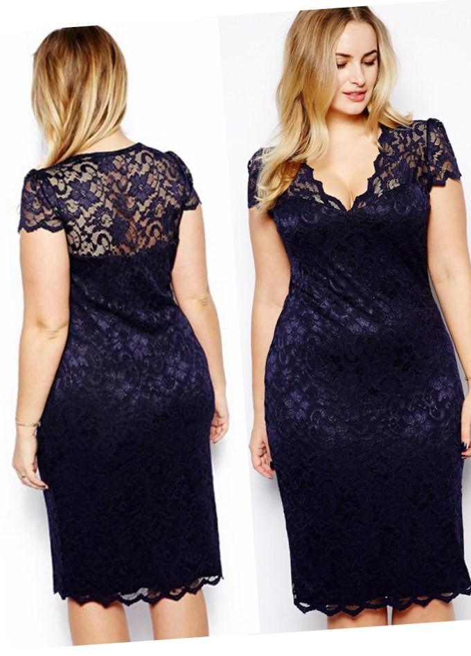 Plus Size Short Evening Dresses Pluslookeu Collection 