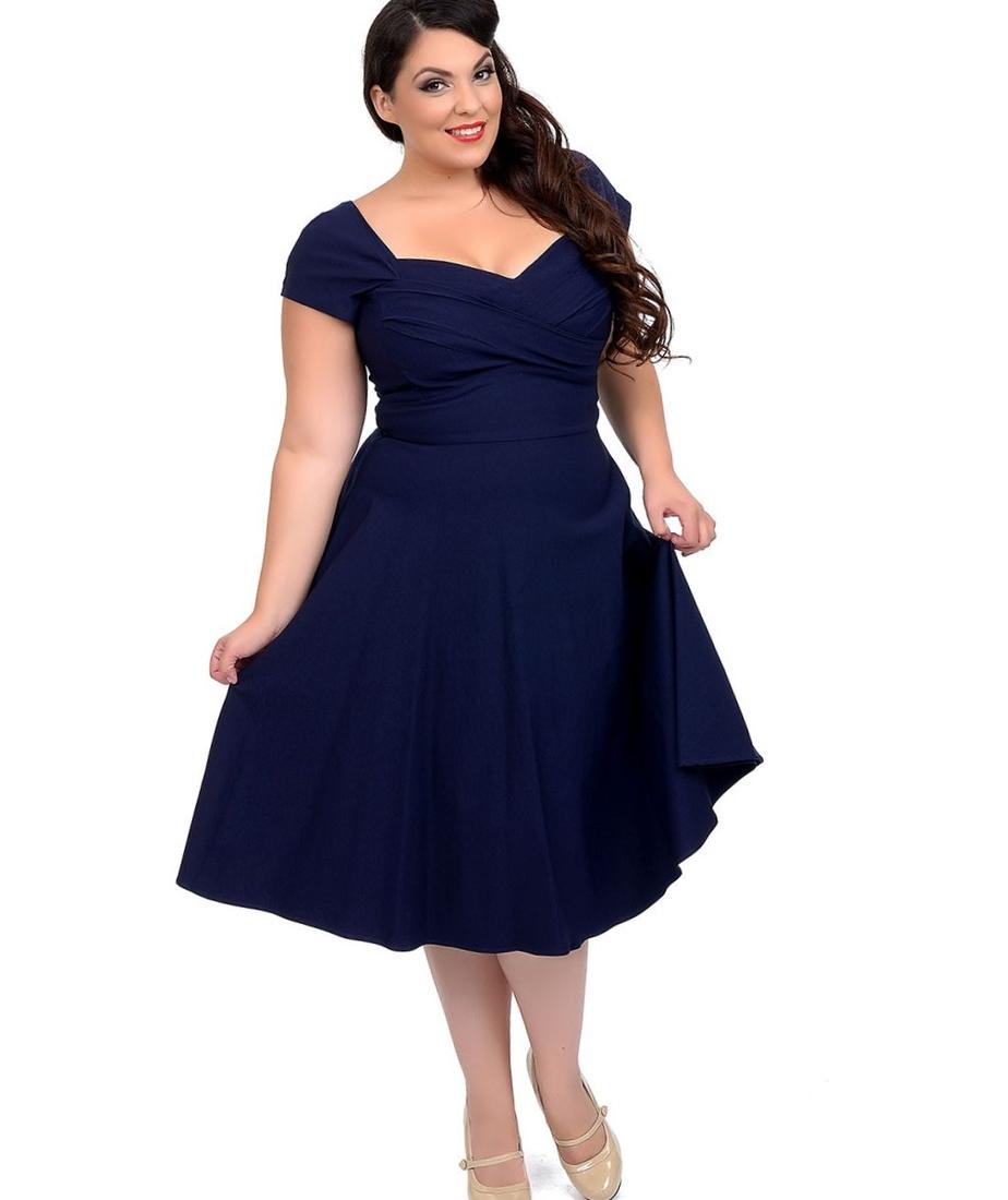 navy blue peplum dress plus size