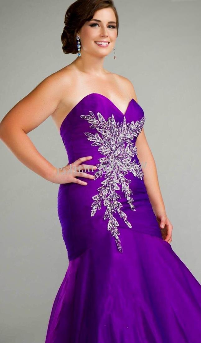 Plus size purple wedding dresses