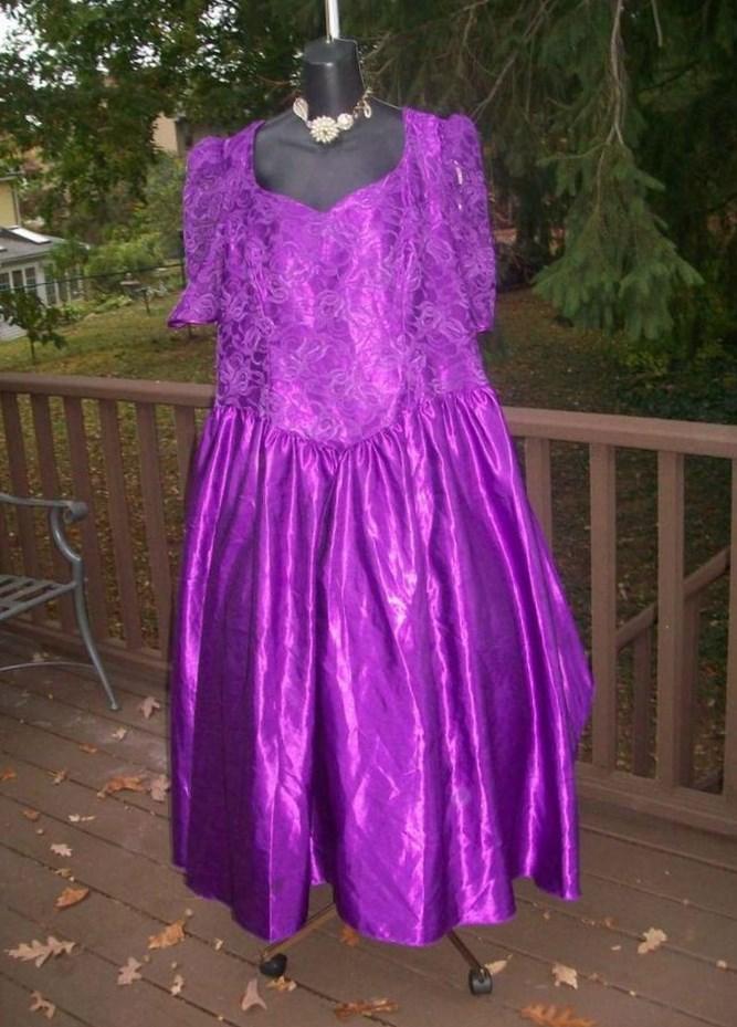 80s prom dress size 18