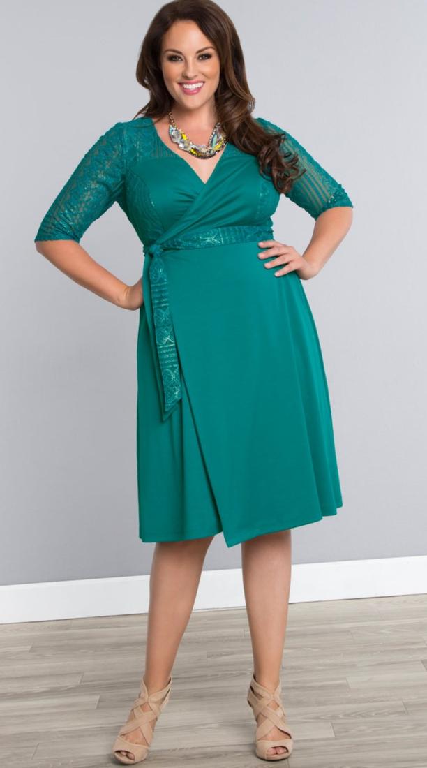 Teal Plus Size Dresses PlusLook eu Collection