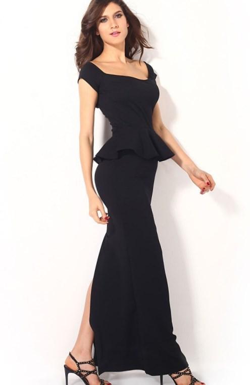 Plus Size Long Sleeve Peplum Dress Pluslook Eu Collection