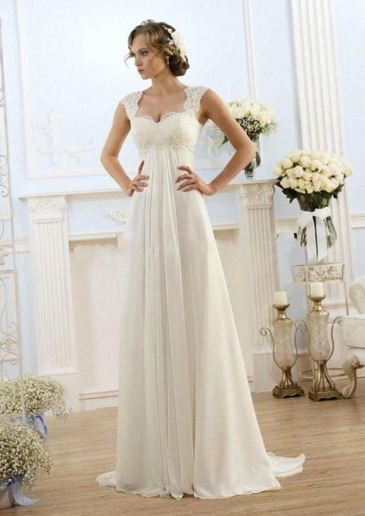 Image for simple empire wedding dress