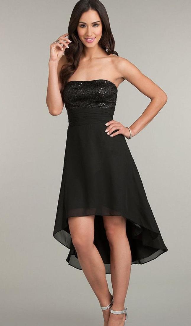 Black strapless dress plus size - PlusLook.eu Collection