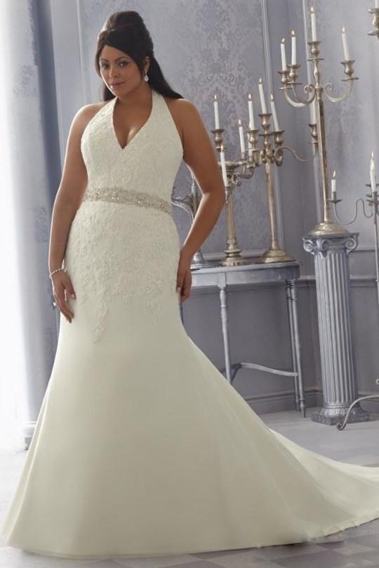 Plus size halter wedding dresses - PlusLook.eu Collection