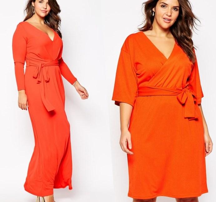 Plus size orange dresses - PlusLook.eu Collection
