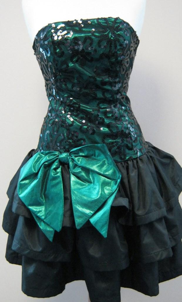 ugly 80s prom dress
