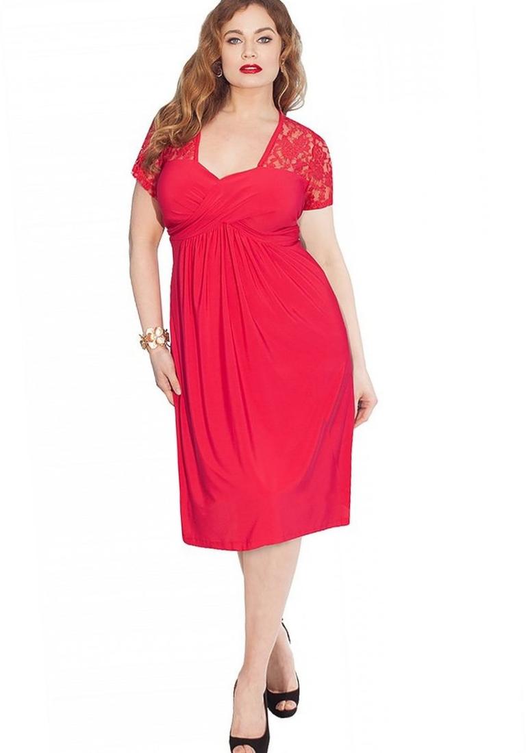 Red Party Dresses Plus Size Pluslook Eu Collection