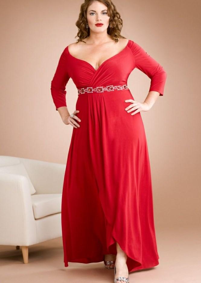 Red party dresses plus size - PlusLook.eu Collection