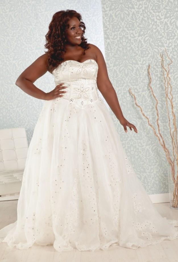 Plus Size Empire Waist Wedding Dress PlusLook eu Collection