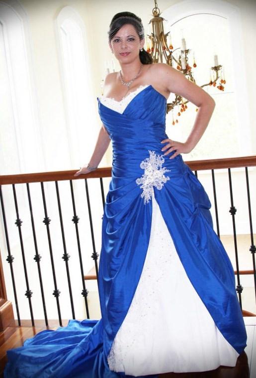 Blue plus size wedding dresses - PlusLook.eu Collection