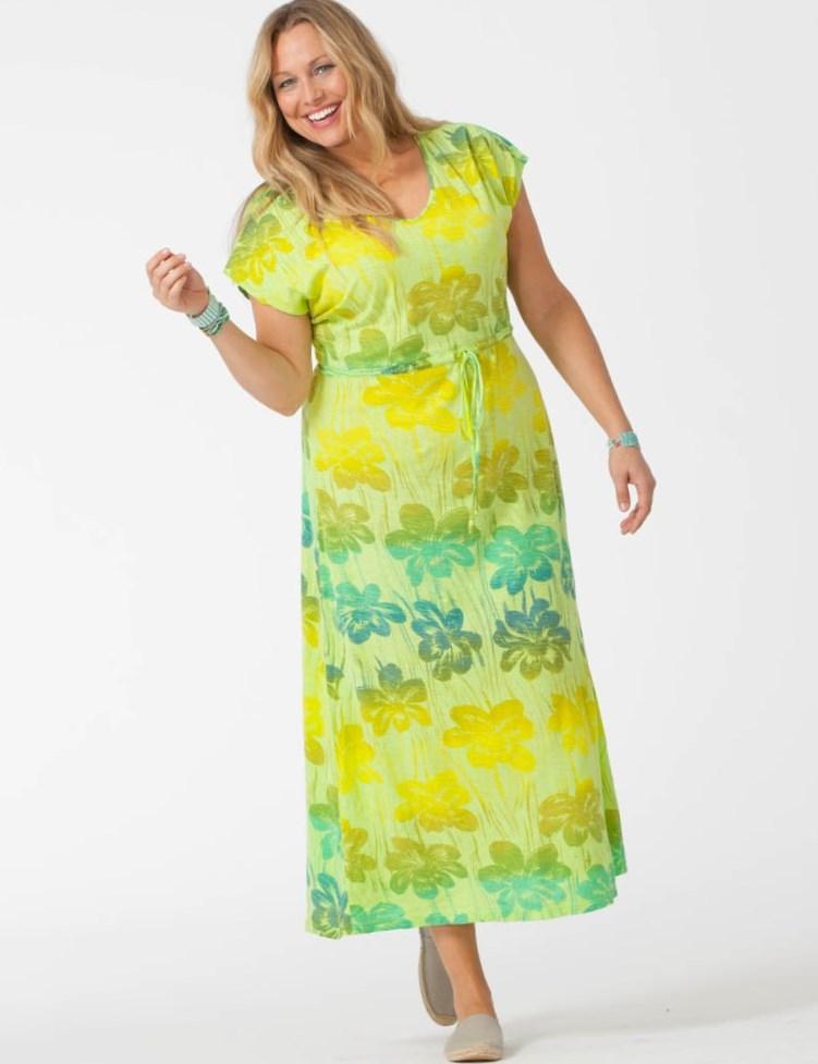 Yellow plus size maxi dress - PlusLook.eu Collection