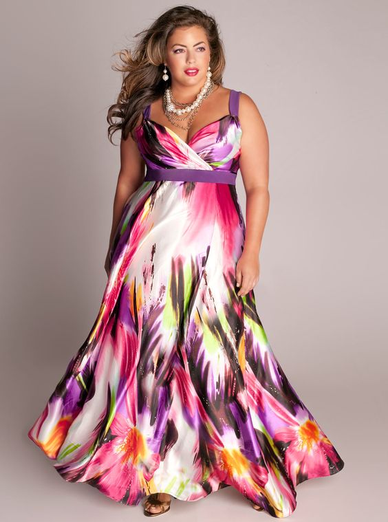 Hawaiian dress plus size - Luau Style: PlusLook.eu Collection
