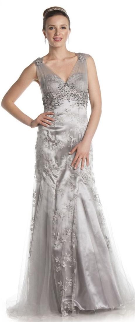 Silver wedding dresses plus size - PlusLook.eu Collection