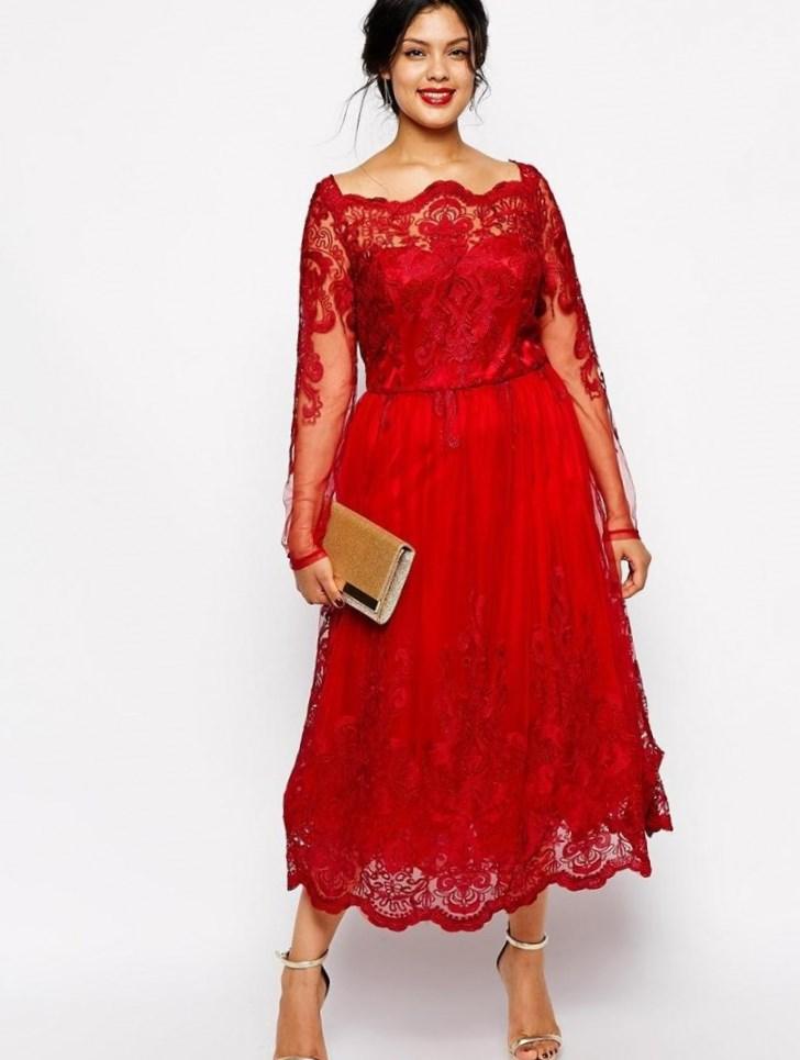 red-party-dresses-plus-size-pluslook-eu-collection