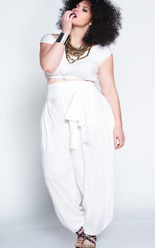 White Party Dress For Plus Size