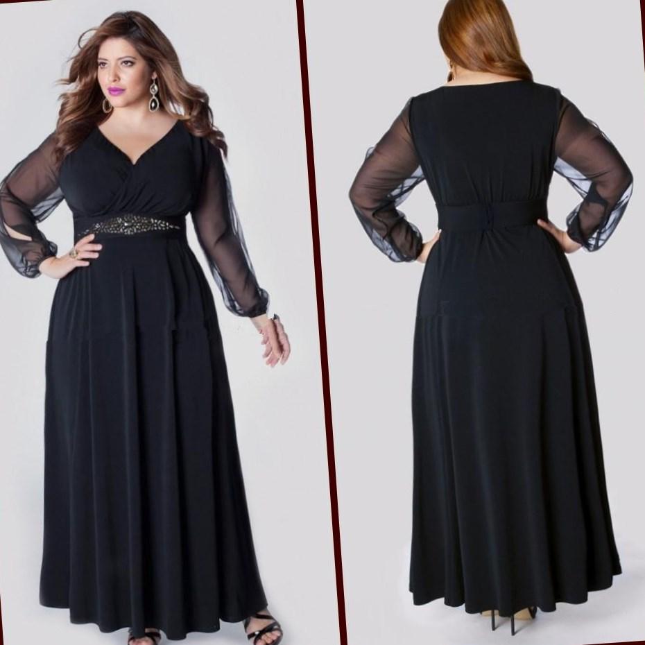 Plus size long black evening dresses - PlusLook.eu Collection