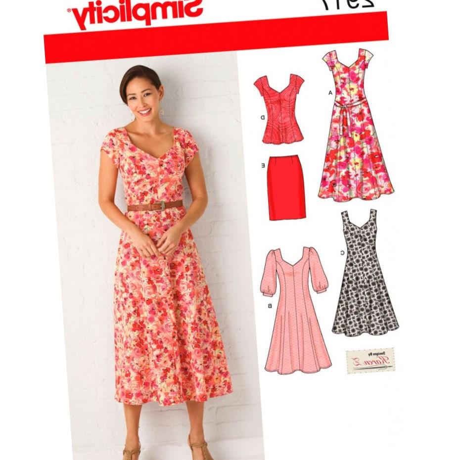 Simplicity plus size dress patterns - PlusLook.eu Collection