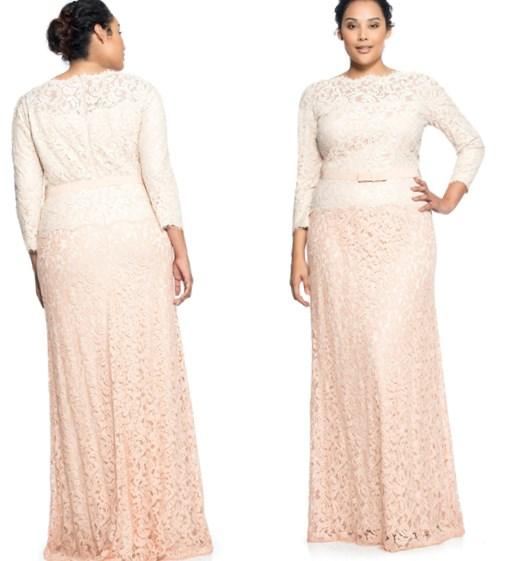 Pink plus size wedding dress - PlusLook.eu Collection