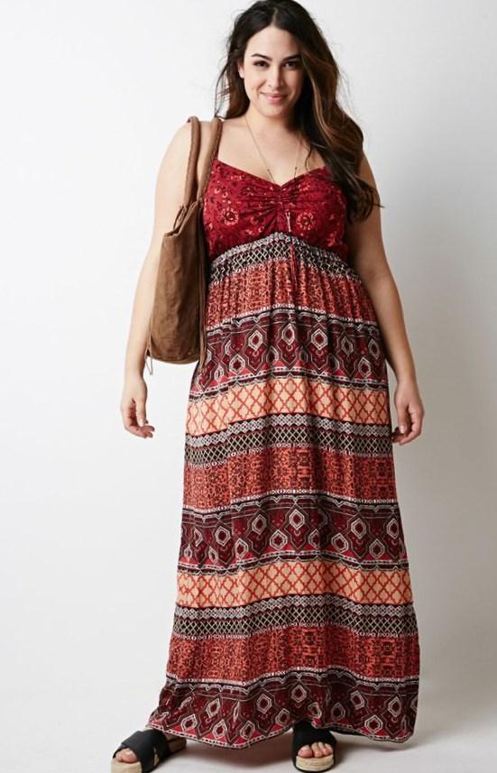Plus size boho maxi dresses - PlusLook.eu Collection Gypsy Boho Dress