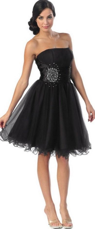 Junior plus size party dress in royal blue and black - short semi formal homecoming dress