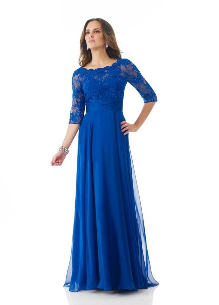 Plus size blue lace dress - PlusLook.eu Collection