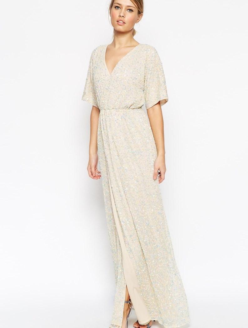 Plus size kimono maxi dress - PlusLook.eu Collection