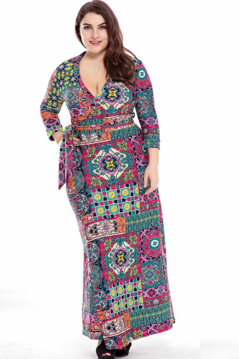 Plus size fall maxi dresses 2019 - PlusLook.eu Collection