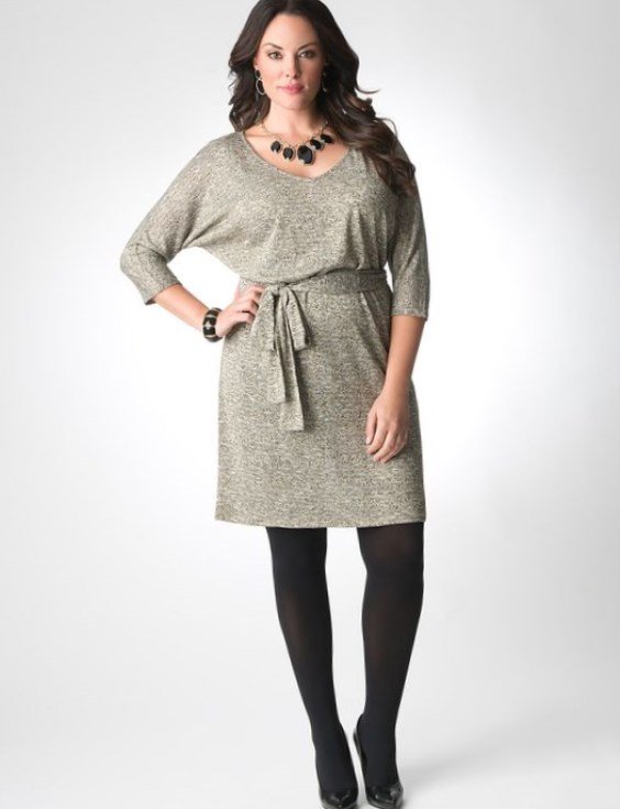 Plus size sweater dresses for fall 2019 - PlusLook.eu Collection